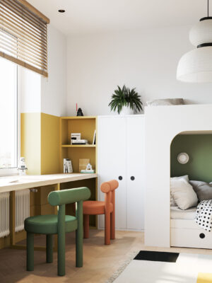 thi công nội thất căn hộ hiện đại 2 phòng ngủ - nội thất passion