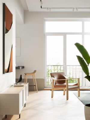 thi công nội thất căn hộ hiện đại 2 phòng ngủ - nội thất passion