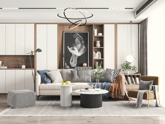 thi công nội thất phòng khách - nội thất passion