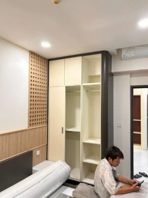 thi công hệ tủ trang trí căn hộ thủ đức