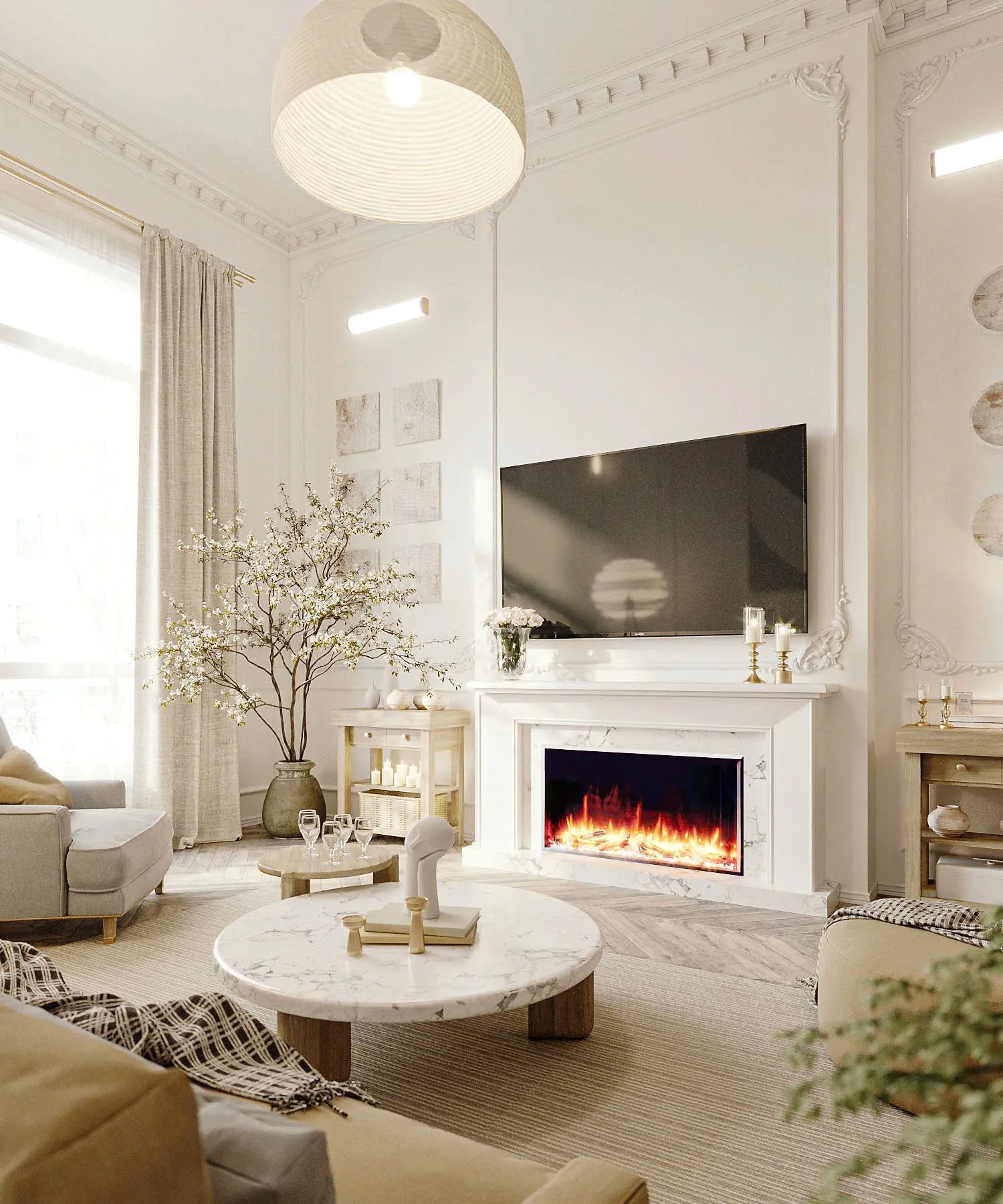 thi công nội thất nhà phố 55 m2