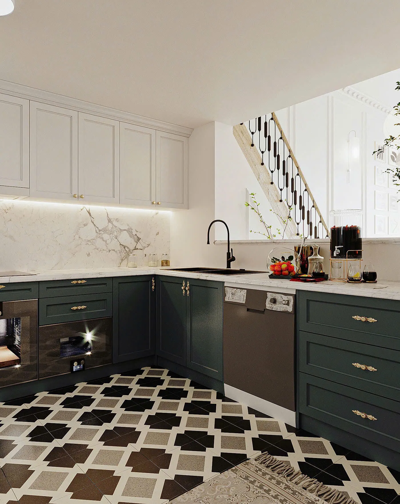 thi công nội thất nhà phố 55 m2